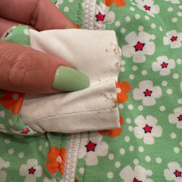 Cecil & Lou Floral Pajamas Onesie Zip - Picture 3 of 7